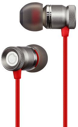 En la oreja los auriculares GGMM EJ101 Nightingale - Premium In-Ear Earphone Headset Grey