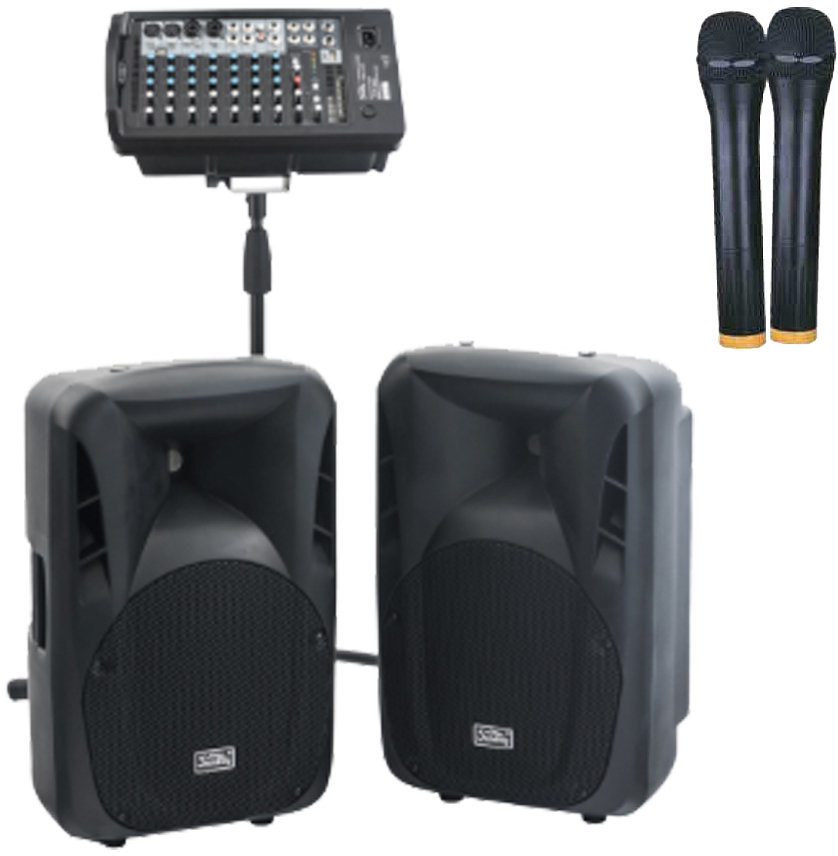 Bärbart PA-system Soundking PAP10 SET Bärbart PA-system