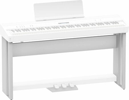 Keyboardstativ i trä Roland KSC 90 WH Vit - 1