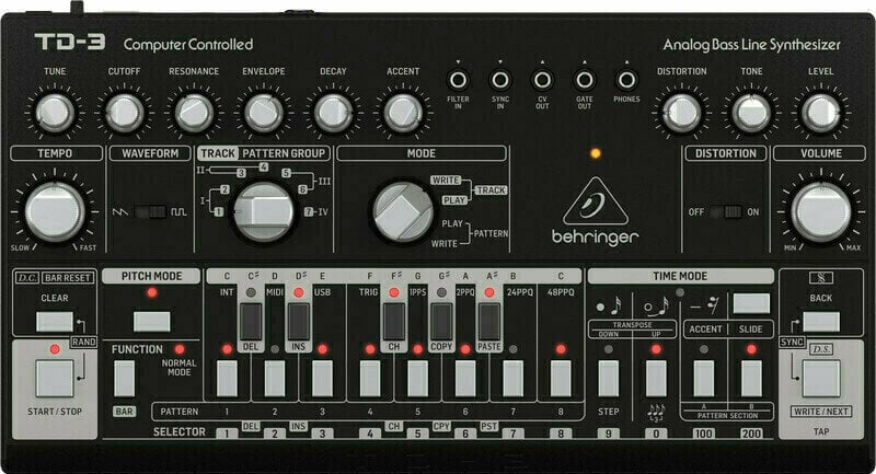 behringer td-3 computer controlled 美品 Behringer TD-3 Synthesizer Black - Muziker