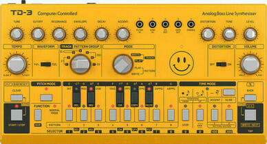 Behringer TD-3 Sintetizador Amarillo (Recién desempaquetado)