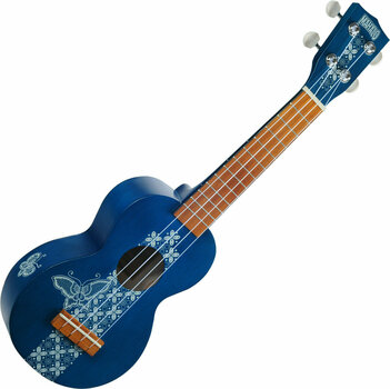 Sopran ukulele Mahalo MK1BA Sopran ukulele Batik Transparent Blue - 1