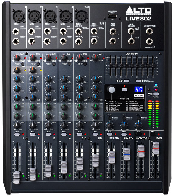 Table de mixage analogique Alto Professional Live 802