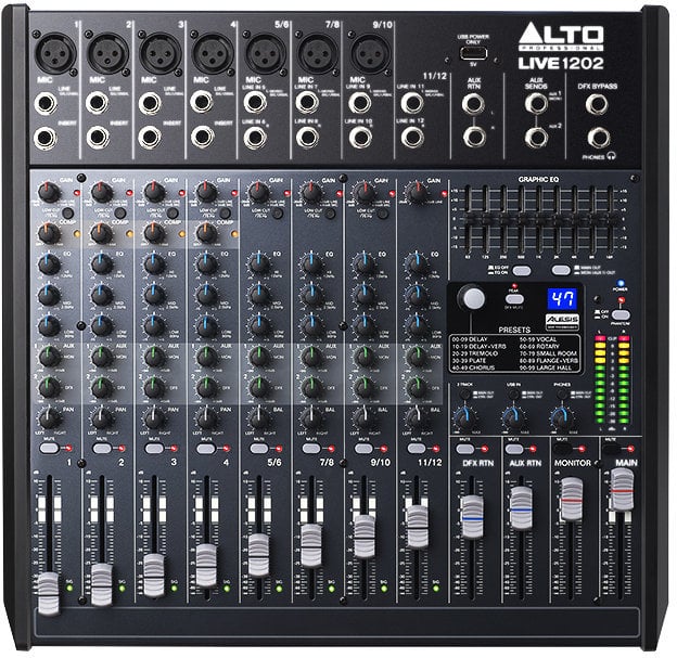 Table de mixage analogique Alto Professional LIVE-1202