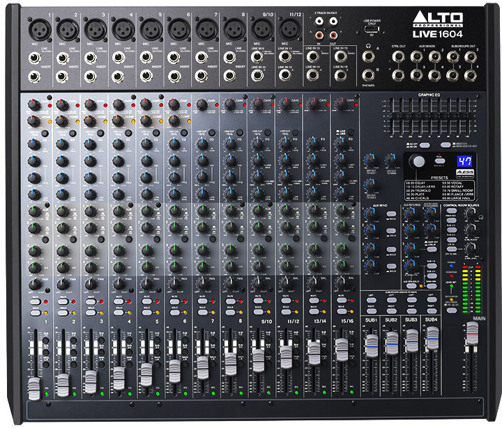 Table de mixage analogique Alto Professional LIVE-1604 (Juste déballé)