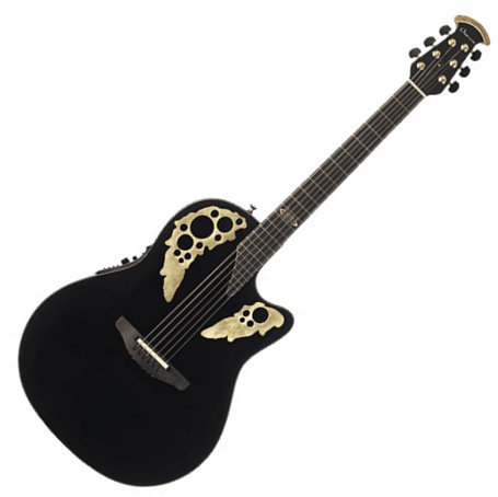 Guitarra eletroacústica especial Ovation 2078AV50-5 50Th Anniversary Elite Custom Preto