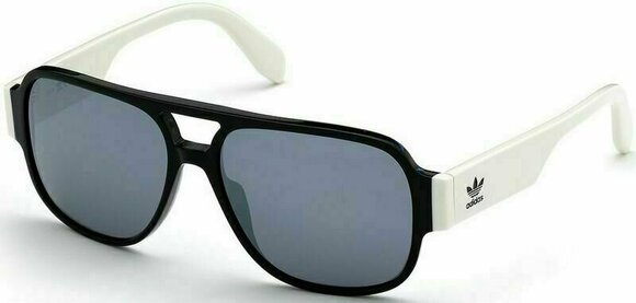 Lifestyle Glasses Adidas OR0006 01C Shine Black Solid White Milk/Mirror Silver L Lifestyle Glasses - 1