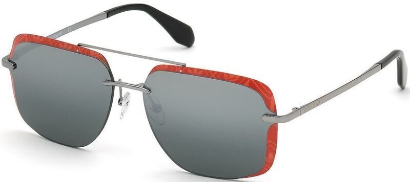 Lifestyle cлънчеви очила Adidas OR0017 12C Shine Dark Ruthenium/Smoke Mirror Silver Lifestyle cлънчеви очила