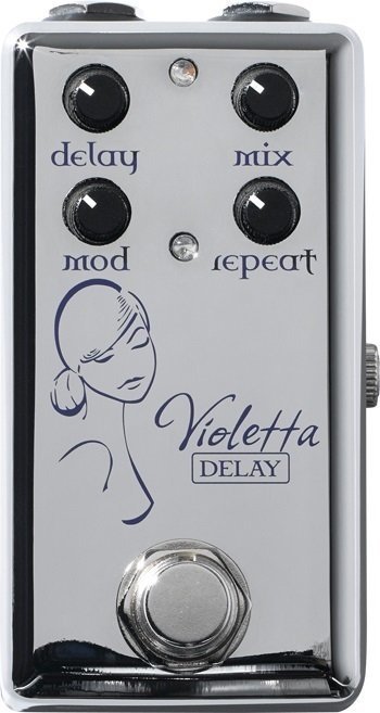 Guitar Effect Red Witch Violetta Delay Pedal Chrome