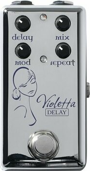 Guitar Effect Red Witch Violetta Delay Pedal Chrome - 1
