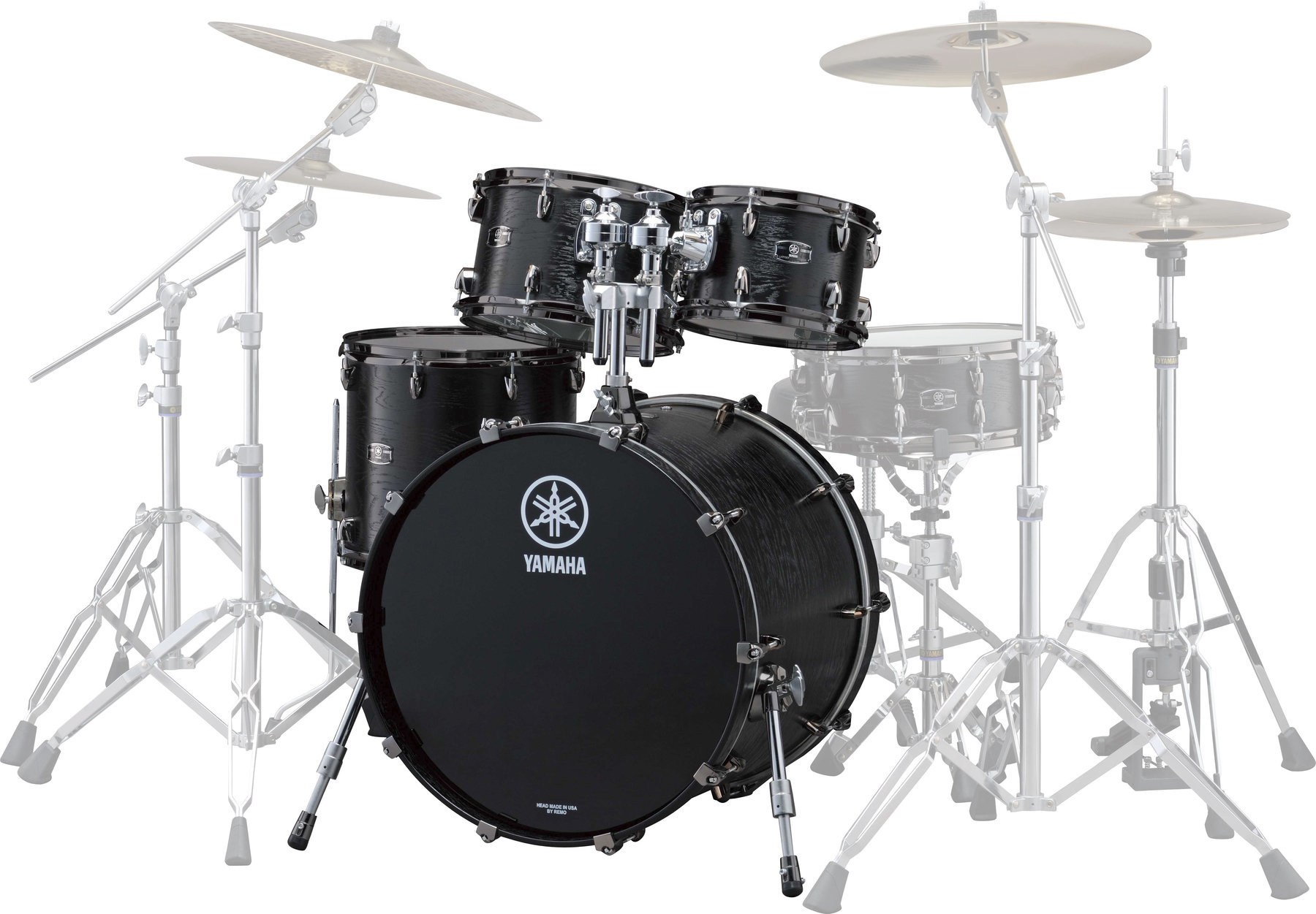 Akoestisch drumstel Yamaha Live Custom Rock Set BK Wood