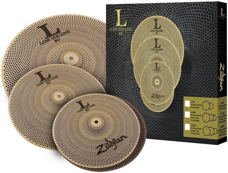Set de cymbales Zildjian LV348 L80 Low Volume 13/14/18 Set de cymbales