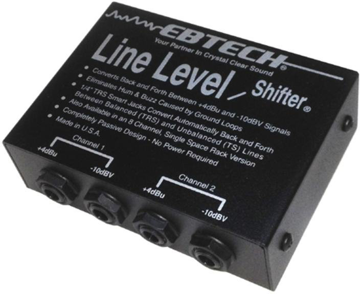 Gitarreneffekt Morley Ebtech Hum Line Level Shifter 2 channel Box