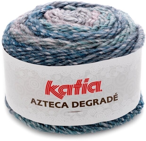 Stickgarn Katia Azteca Degradé 510 Blue/Grey/Rose