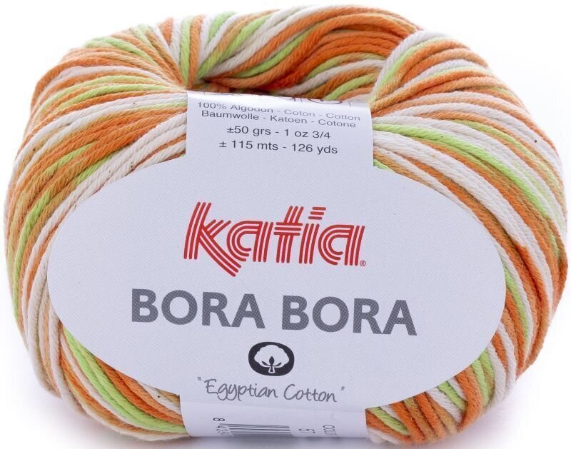 Strickgarn Katia Bora Bora 57 Lime/Orange Strickgarn