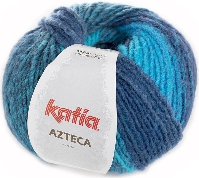 Fios para tricotar Katia Azteca 7851 Blue