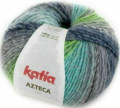 Knitting Yarn Katia Azteca 7863 Grey/Green/Blue - 1