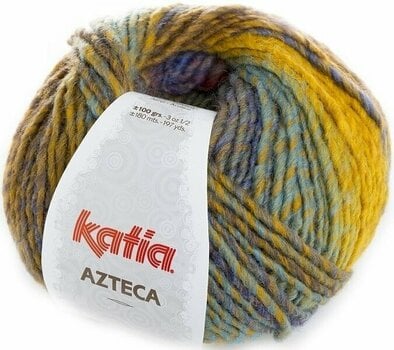 Fil à tricoter Katia Azteca 7866 Green/Mustard/Rust/Blue/Brown Fil à tricoter - 1