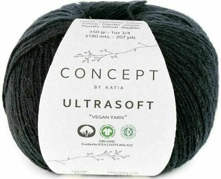 Fil à tricoter Katia Ultrasoft 57 Black - 1