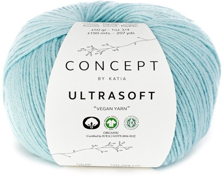 Pletací příze Katia Ultrasoft 53 Water Blue Pletací příze