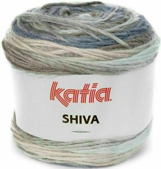 Pletací příze Katia Shiva 400 Jeans/Light Jeans/Light Grey Pletací příze - 1