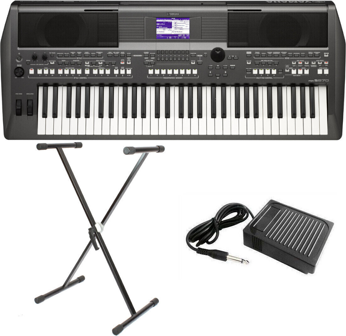 Keyboard profesjonaly Yamaha PSR-S670 SET