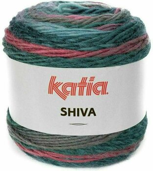 Knitting Yarn Katia Shiva 403 Rose/Green Blue/Grey - 1