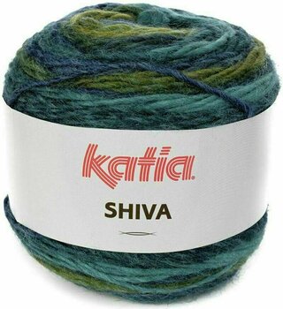 Hilo de tejer Katia Shiva 408 Green/Fir Green/Blue - 1