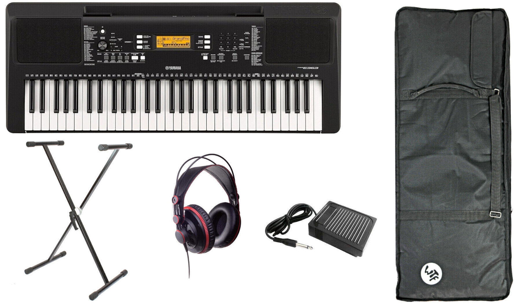 Keyboard med berøringsrespons Yamaha PSR-E363 Deluxe Set