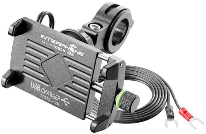 Motorcykelhållare/fodral Interphone Crab Evo USB Motorcykelhållare/fodral