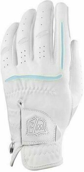 Gloves Wilson Staff Grip Plus Womens Golf Glove White LH M - 1