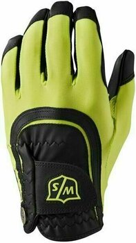 Gloves Wilson Staff Fit-All Mens Golf Glove Green/Black Left Hand for Right Handed Golfers - 1