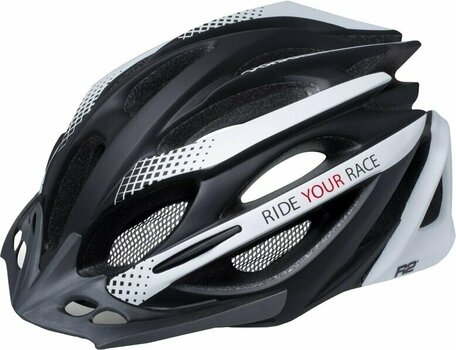 Capacete de bicicleta R2 Pro-Tec Helmet Matt Black/White M Capacete de bicicleta - 1