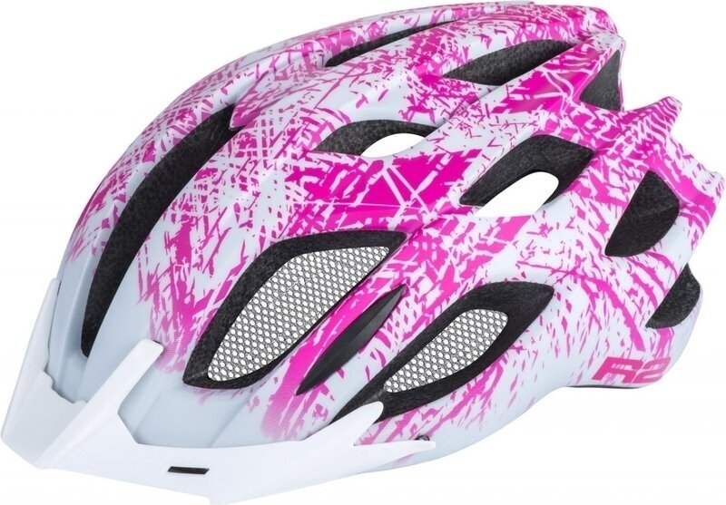 Bike Helmet R2 Tour Helmet Matt White/Pink M Bike Helmet