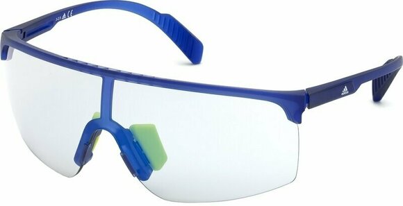 Sport Glasses Adidas SP0005 91X Transparent Frosted Eletric Blue/Grey Mirror Blue - 1