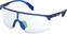 Športové okuliare Adidas SP0005 91X Transparent Frosted Eletric Blue/Grey Mirror Blue