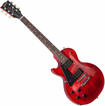 Guitarra elétrica para esquerdinos Gibson Les Paul Faded T 2017 Left Handed Worn Cherry - 1