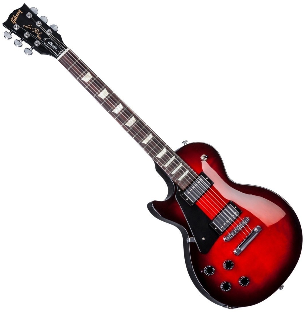 Balkezes elektromos gitár Gibson Les Paul Studio T 2017 Left Handed Black Cherry Burst