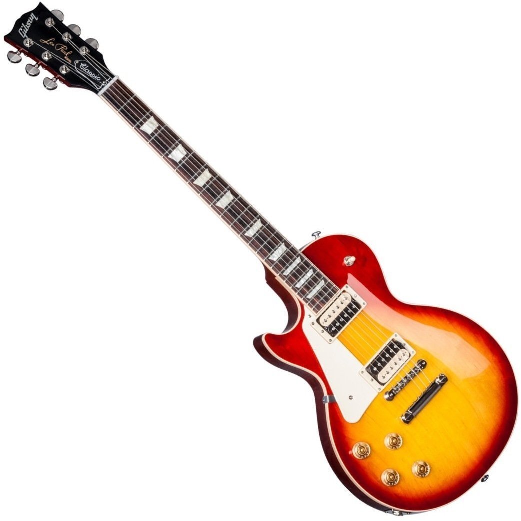 Elektrische gitaar voor linkshandige speler Gibson Les Paul Classic T 2017 Left Handed Heritage Cherry Sunburst