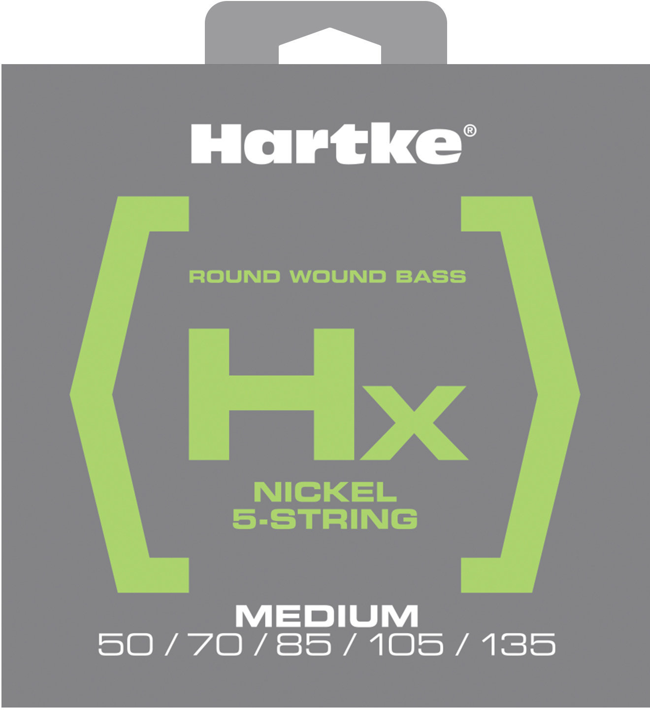 Saiten für 5-saitigen E-Bass, Saiten für 5-Saiter E-Bass Hartke HX550 Medium 50-135