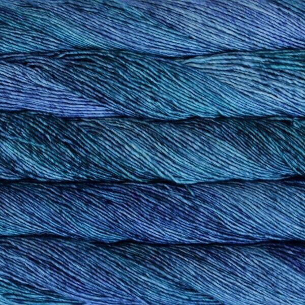 Fios para tricotar Malabrigo Washted 856 Azules