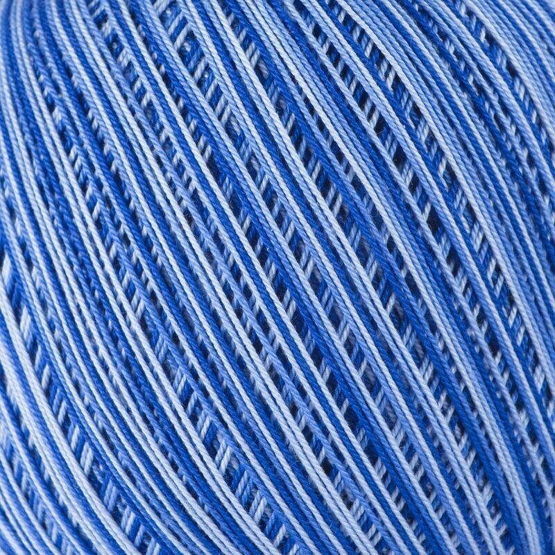 Fil de crochet Nitarna Ceska Trebova Nika Ombré 55262 Blue Fil de crochet
