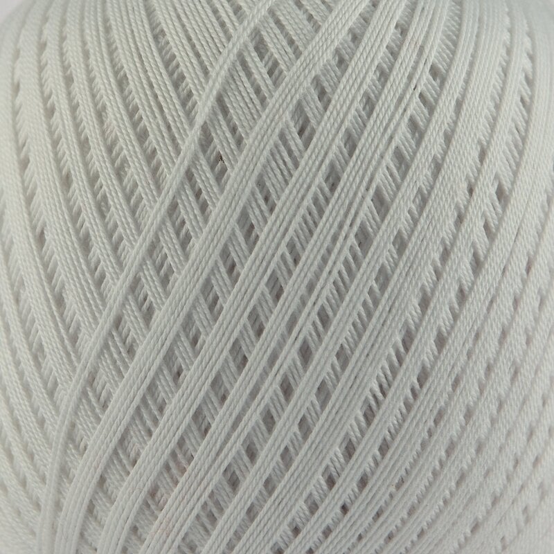 Плетене на една кука прежда Nitarna Ceska Trebova Monika 0010 White