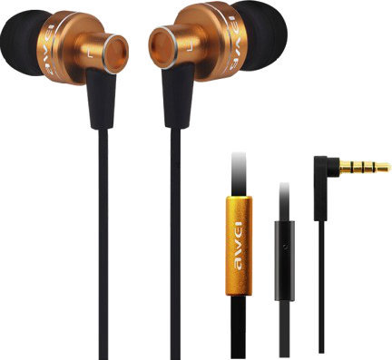 Слушалки за в ушите AWEI ES900i Gold