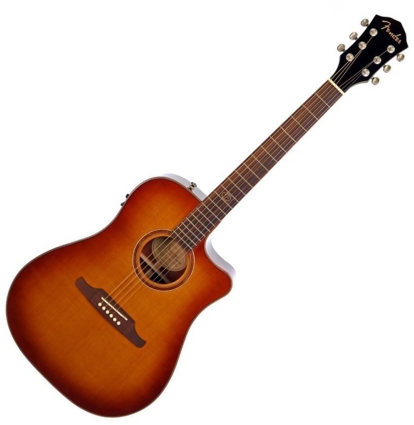 electro-acoustic guitar Fender F-1020SCE Dreadnought Cutaway Violin Burst