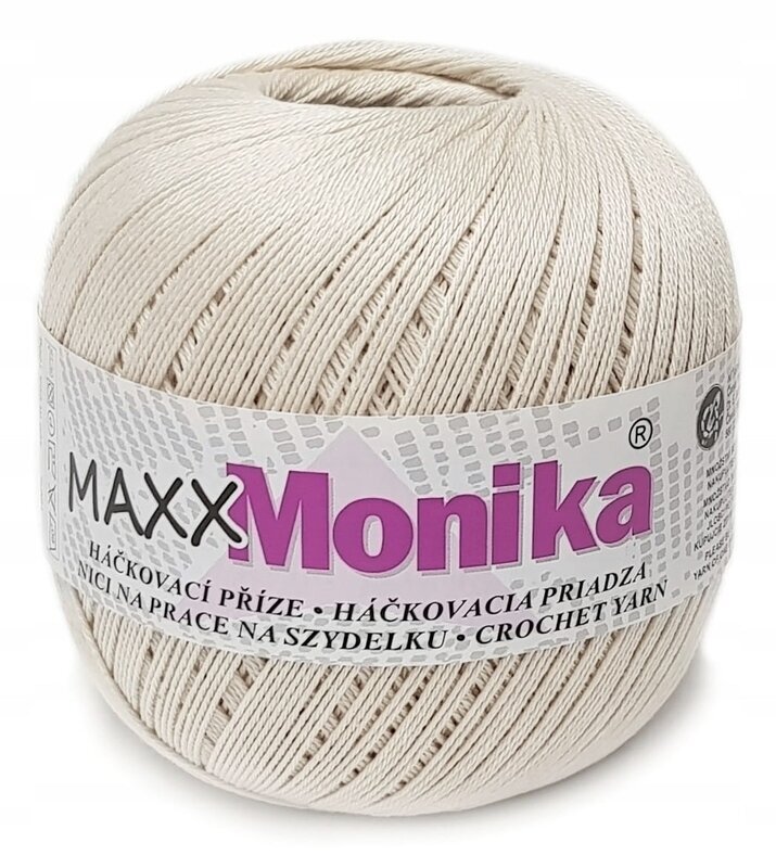 Crochet Yarn Nitarna Ceska Trebova MaxxMonika 7104 Cream