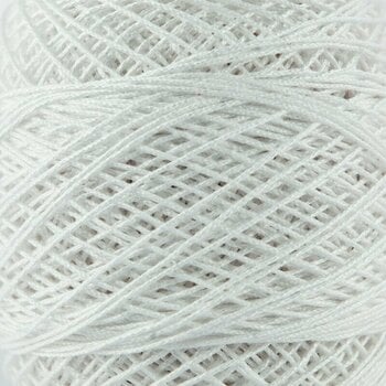 Crochet Yarn Nitarna Ceska Trebova Kordonet 15 0010 White - 1