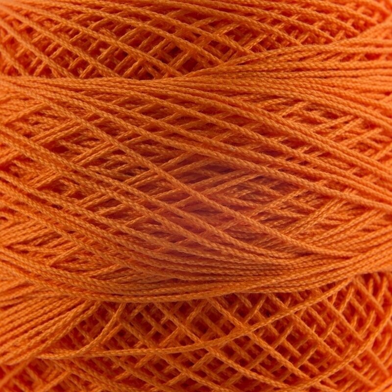 Плетене на една кука прежда Nitarna Ceska Trebova Kordonet 15 2254 Orange