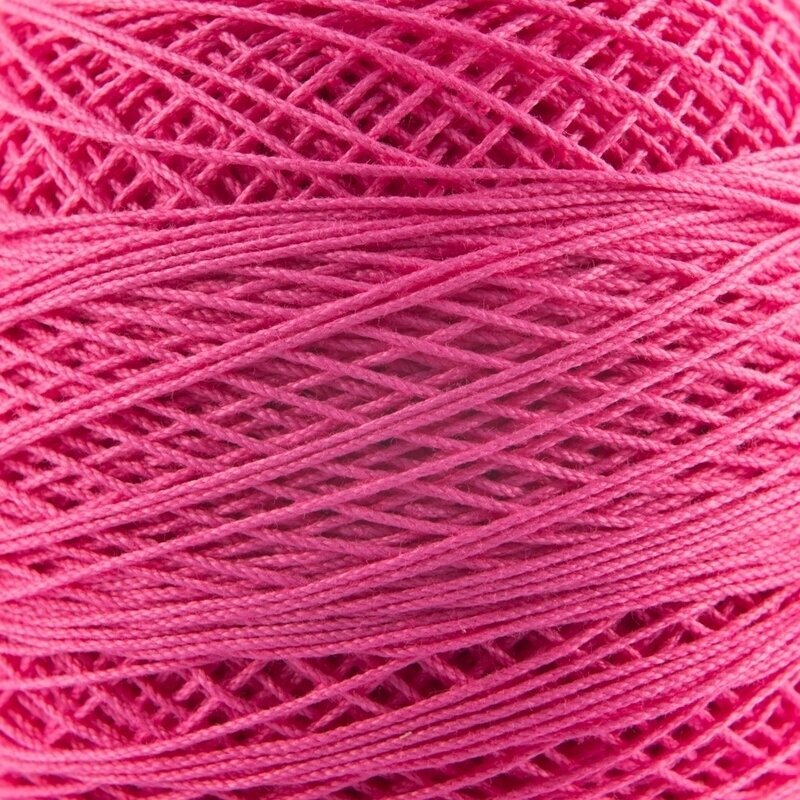 Crochet Yarn Nitarna Ceska Trebova Kordonet 30 3454 Raspberry