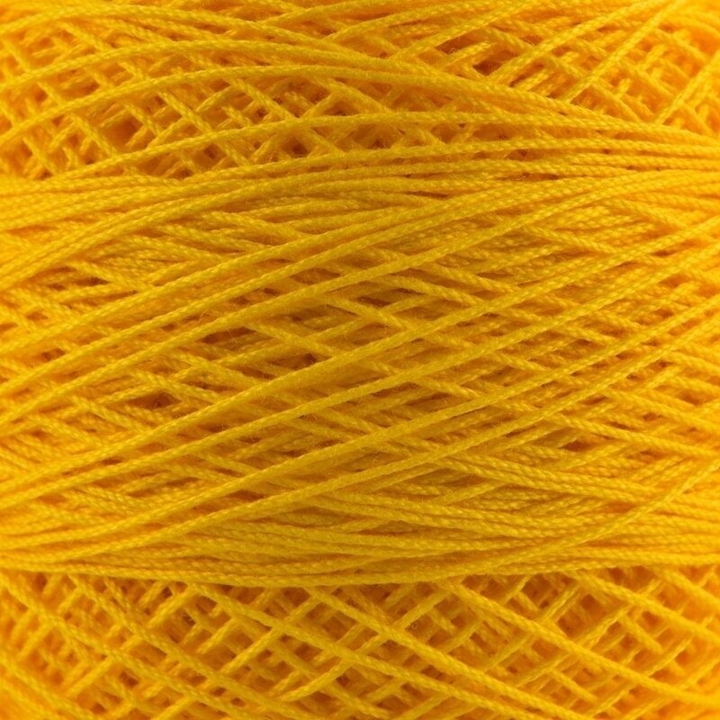Плетене на една кука прежда Nitarna Ceska Trebova Kordonet 30 1684 Dark Yellow